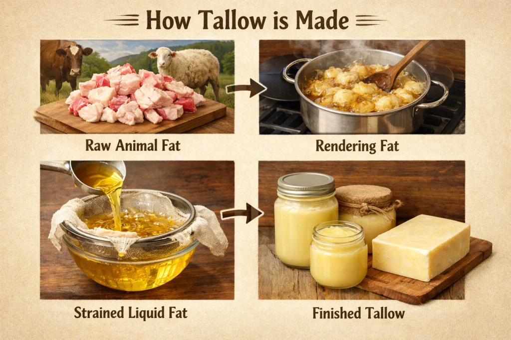 what is tallow made from